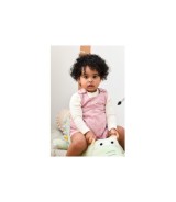 2-tlg. Set Webkleid mit Shirt Punkte