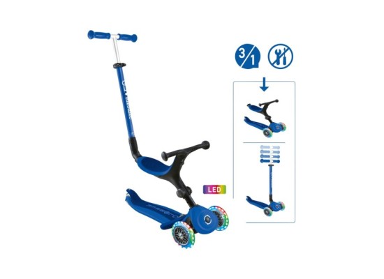 Scooter 3in1 Go-Up active mit Leuchtrollen