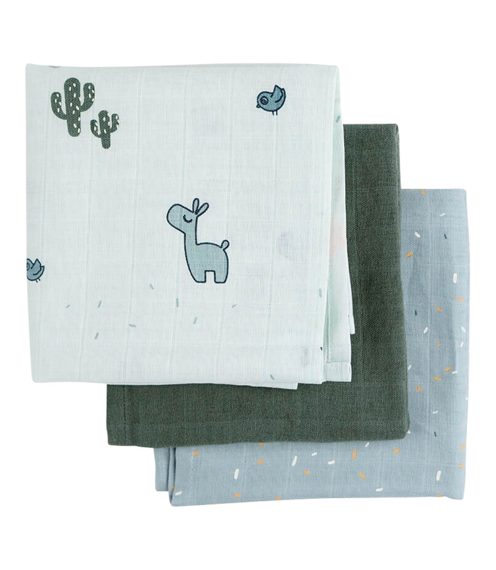 3er-Pack Mullwindeln 70x70 cm