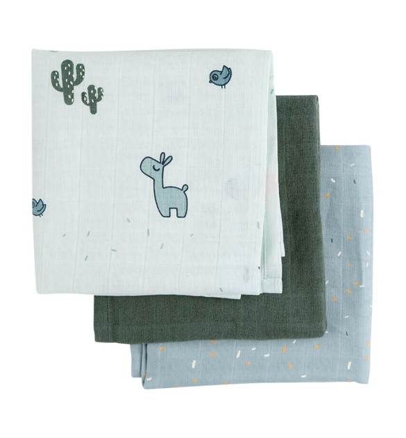 3er-Pack Mullwindeln 70x70 cm