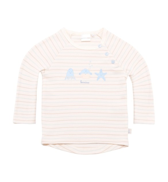 Raglanshirt langarm Ringel Aqua Friends