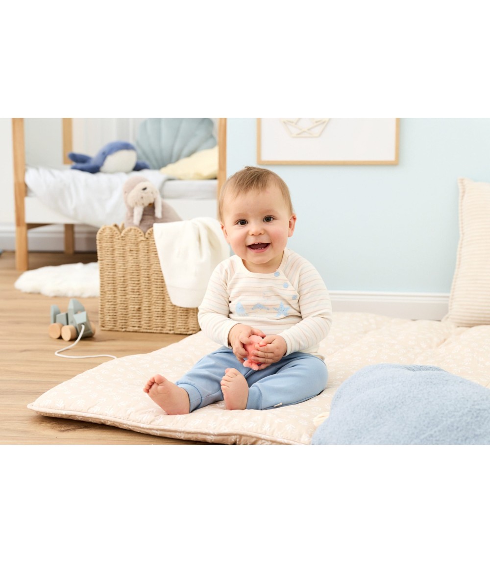 Raglanshirt langarm Ringel Aqua Friends