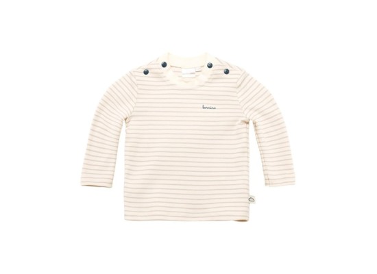 2-tlg. Set Latzhose mit Shirt Ringel Bär