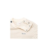 2-tlg. Set Latzhose mit Shirt Ringel Bär