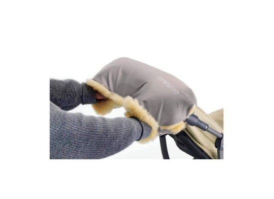 Lammfell-Handwärmer für Kinderwagen Lammfell Handmuff