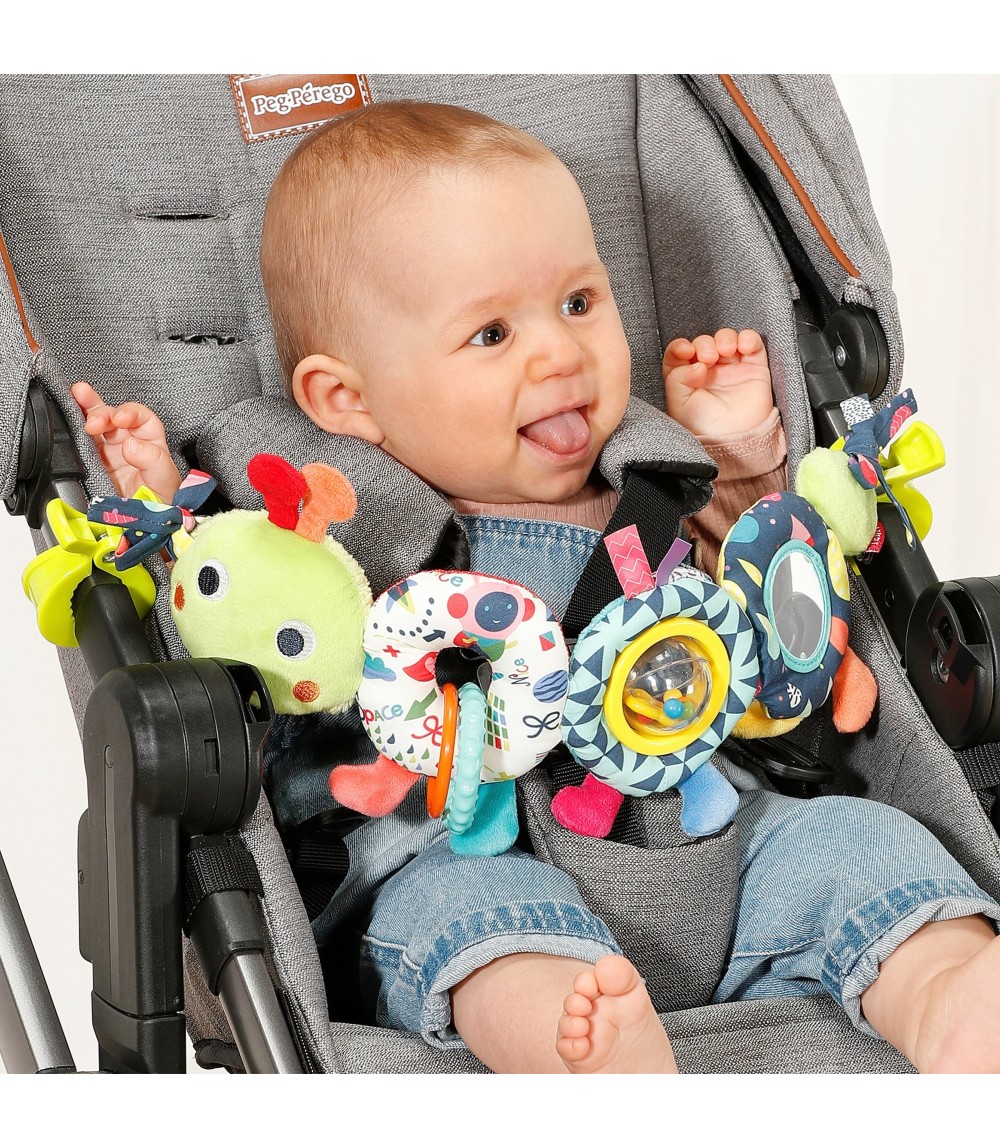 Kinderwagenkette Raupe Color Friends