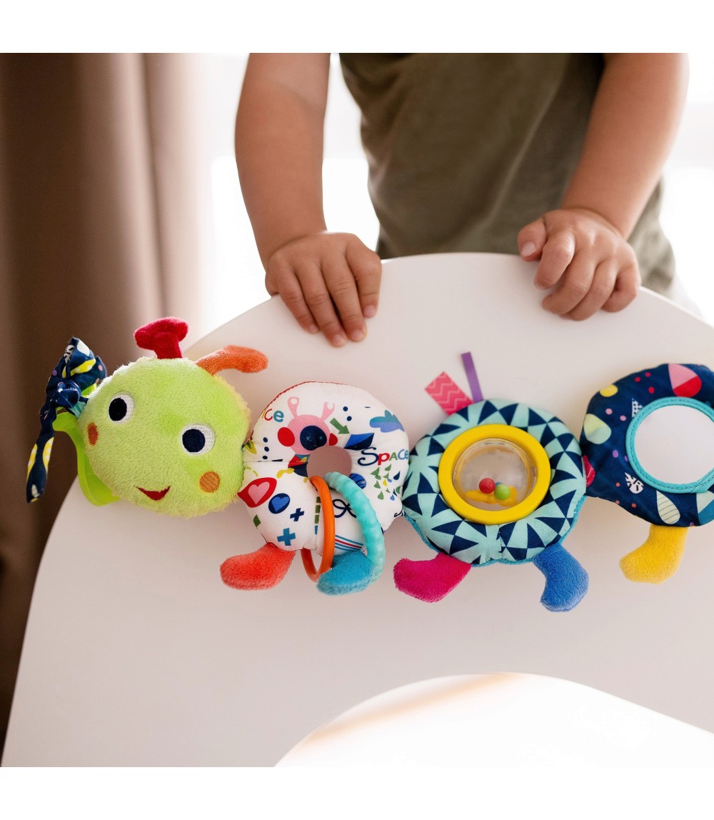 Kinderwagenkette Raupe Color Friends