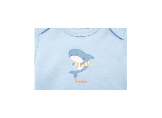 2er-Pack Bodys kurzarm Krokodil Hai