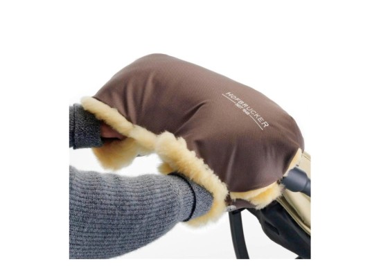 Lammfell-Handwärmer für Kinderwagen Lammfell Handmuff