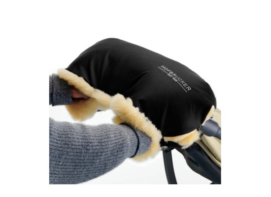 Lammfell-Handwärmer für Kinderwagen Lammfell Handmuff