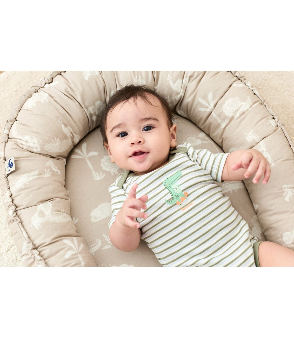 2er-Pack Bodys kurzarm Krokodil Hai