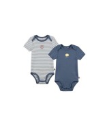 2er-Pack Bodys kurzarm Ringel Bär