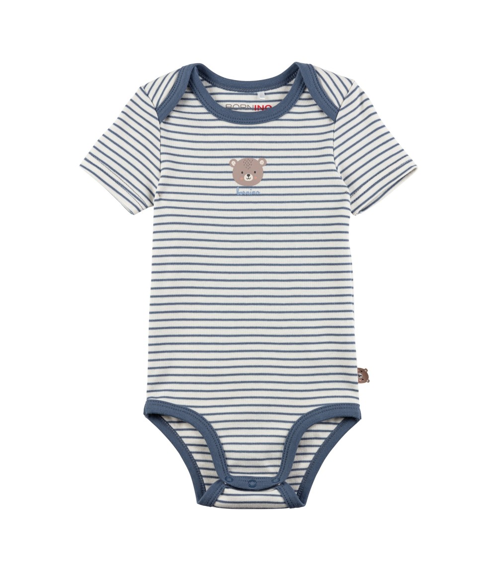 2er-Pack Bodys kurzarm Ringel Bär