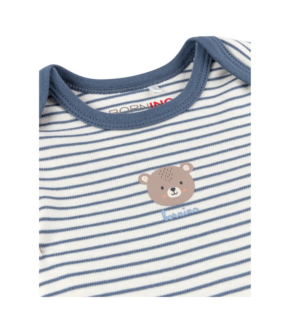 2er-Pack Bodys kurzarm Ringel Bär