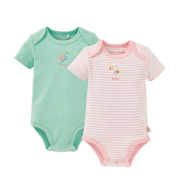 2er-Pack Bodys kurzarm