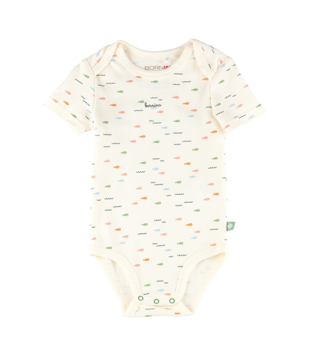 2er-Pack Bodys kurzarm Fische Papierboot