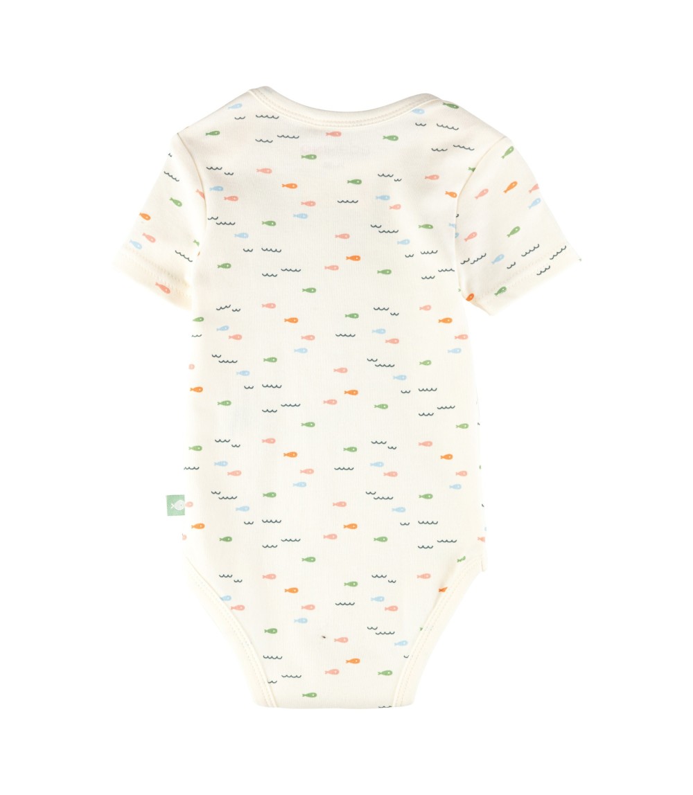 2er-Pack Bodys kurzarm Fische Papierboot