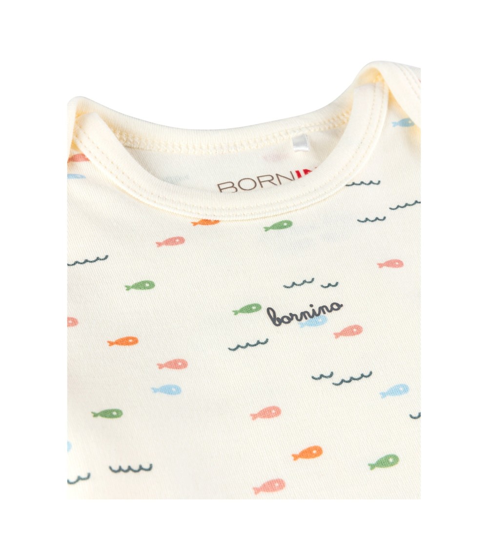 2er-Pack Bodys kurzarm Fische Papierboot