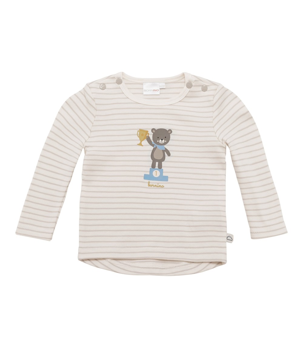 Shirt langarm Ringel Bär