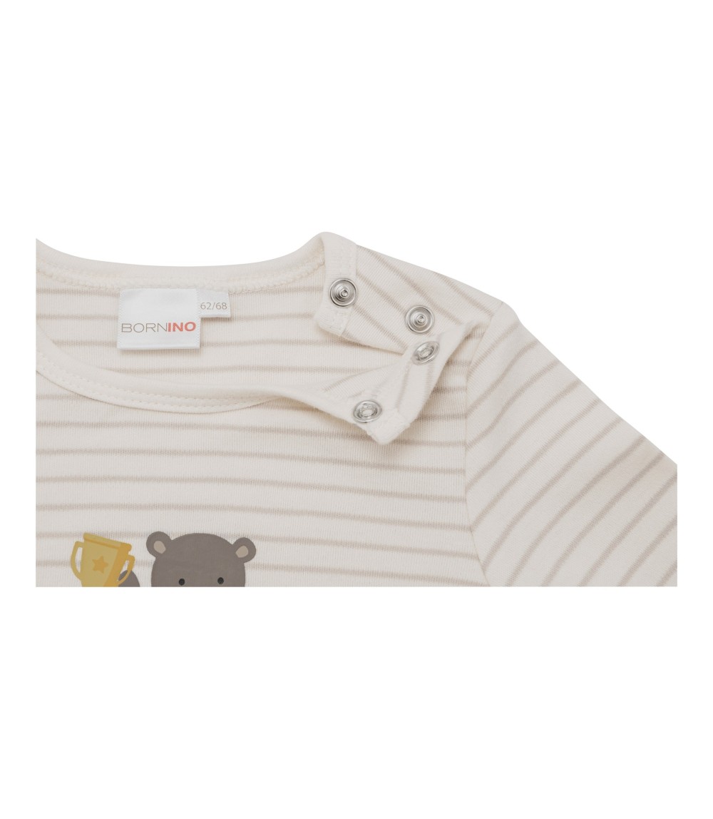 Shirt langarm Ringel Bär