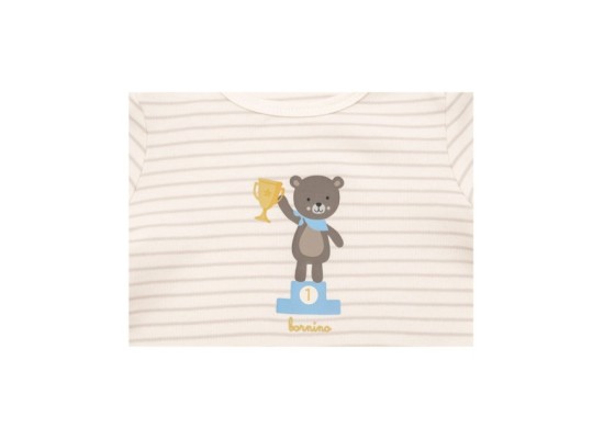 Shirt langarm Ringel Bär