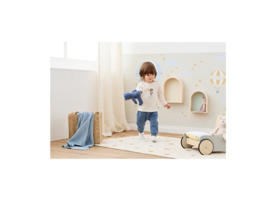 Shirt langarm Ringel Bär