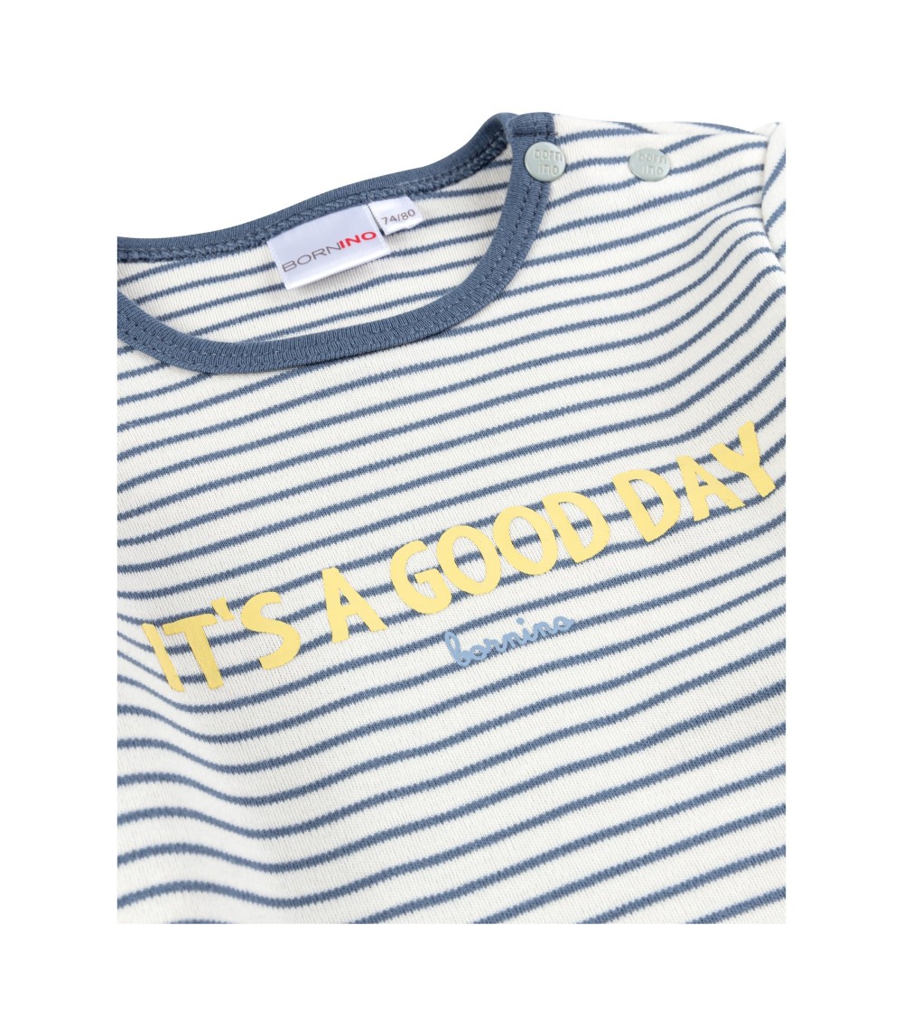 Shirt langarm Ringel It´s a good day