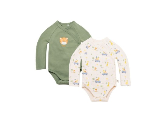 2er-Pack Wickelbodys langarm Sunny Adventure