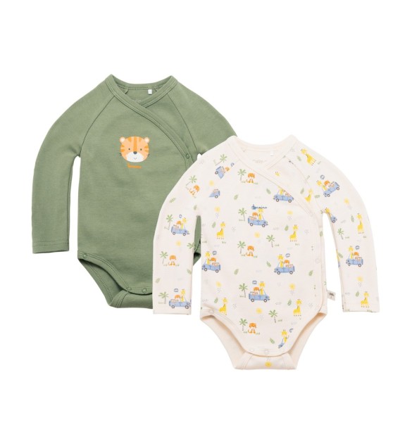 2er-Pack Wickelbodys langarm Sunny Adventure