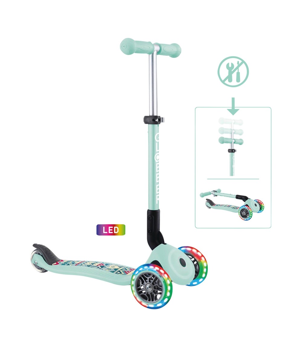 Scooter Junior mit Leuchtrollen
