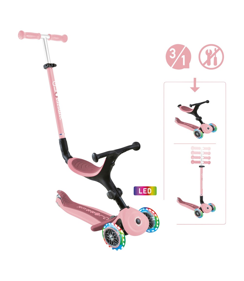 Scooter 3in1 Go-Up active mit Leuchtrollen
