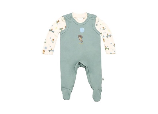 Strampler-Set 2-tlg. mit Shirt Bär