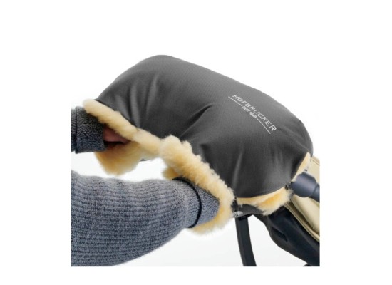 Lammfell-Handwärmer für Kinderwagen Lammfell Handmuff