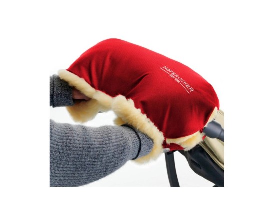 Lammfell-Handwärmer für Kinderwagen Lammfell Handmuff