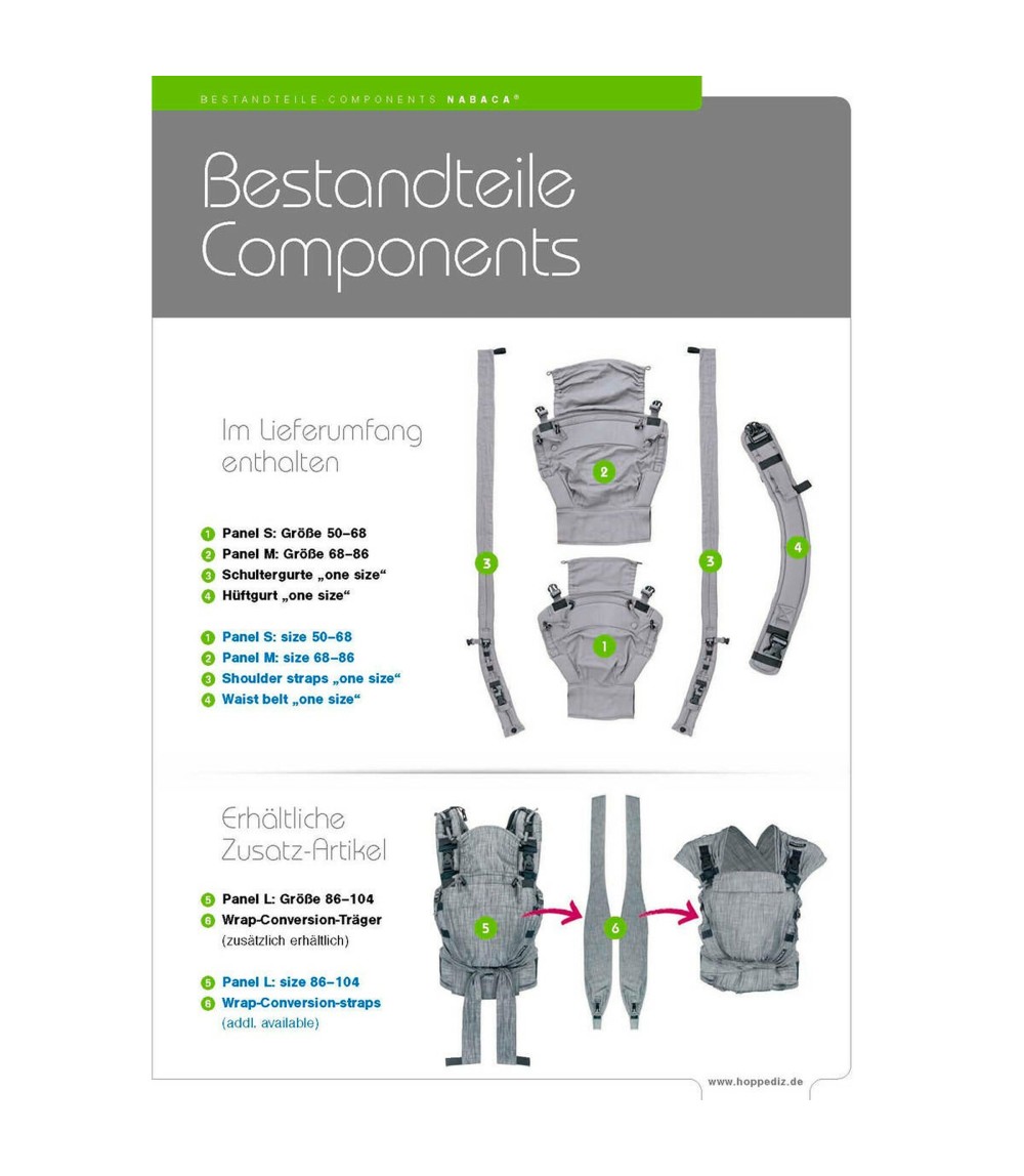 Babytrage Nabaca Basic-Set