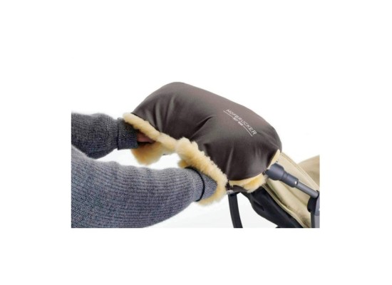 Lammfell-Handwärmer für Kinderwagen Lammfell Handmuff