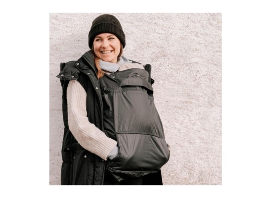 Tragecover Fleece-Cover 3-in-1 mit Regenschutz, Schalkragen & Stulpen