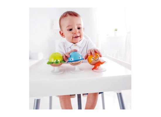 Rassel-Set Meerestiere mit Saugnapf