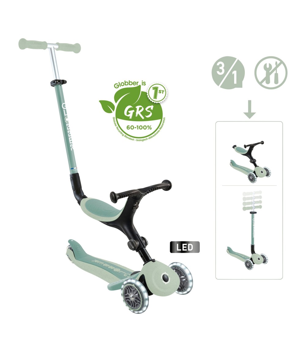 Scooter 3in1 Go-Up active ECO mit Leuchtrollen
