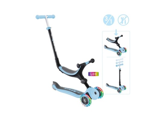 3in1 Scooter Go-Up mit Leuchtrollen