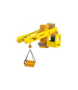 Baukran mit Zubehör aus Holz