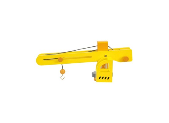 Baukran mit Zubehör aus Holz