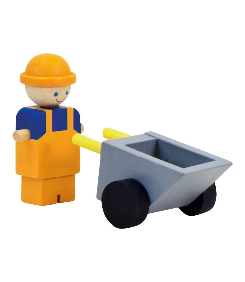 Baukran mit Zubehör aus Holz