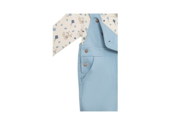 2-tlg Set Latzhose mit Shirt Cozy Friends