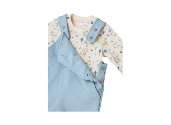 2-tlg Set Latzhose mit Shirt Cozy Friends