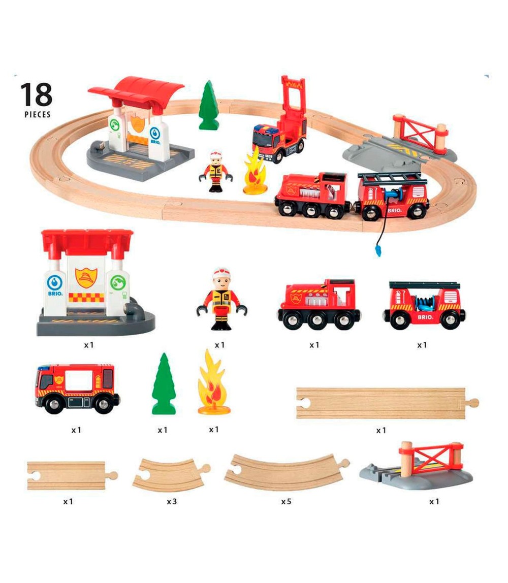 Bahn Feuerwehr Set