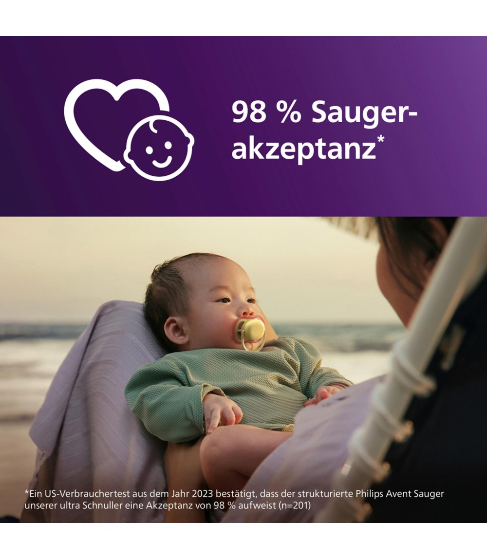 2er-Pack Schnuller ultra air, 6-18M