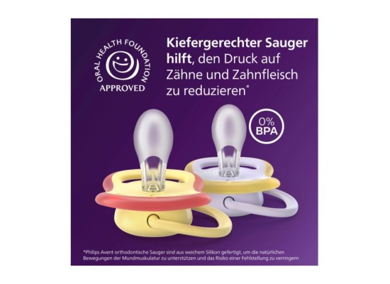 2er-Pack Schnuller ultra air, 6-18M