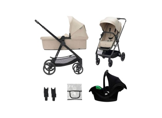 Kombikinderwagen NEWLY 3in1 Trio-Set inkl. Babyschale MINK PRO