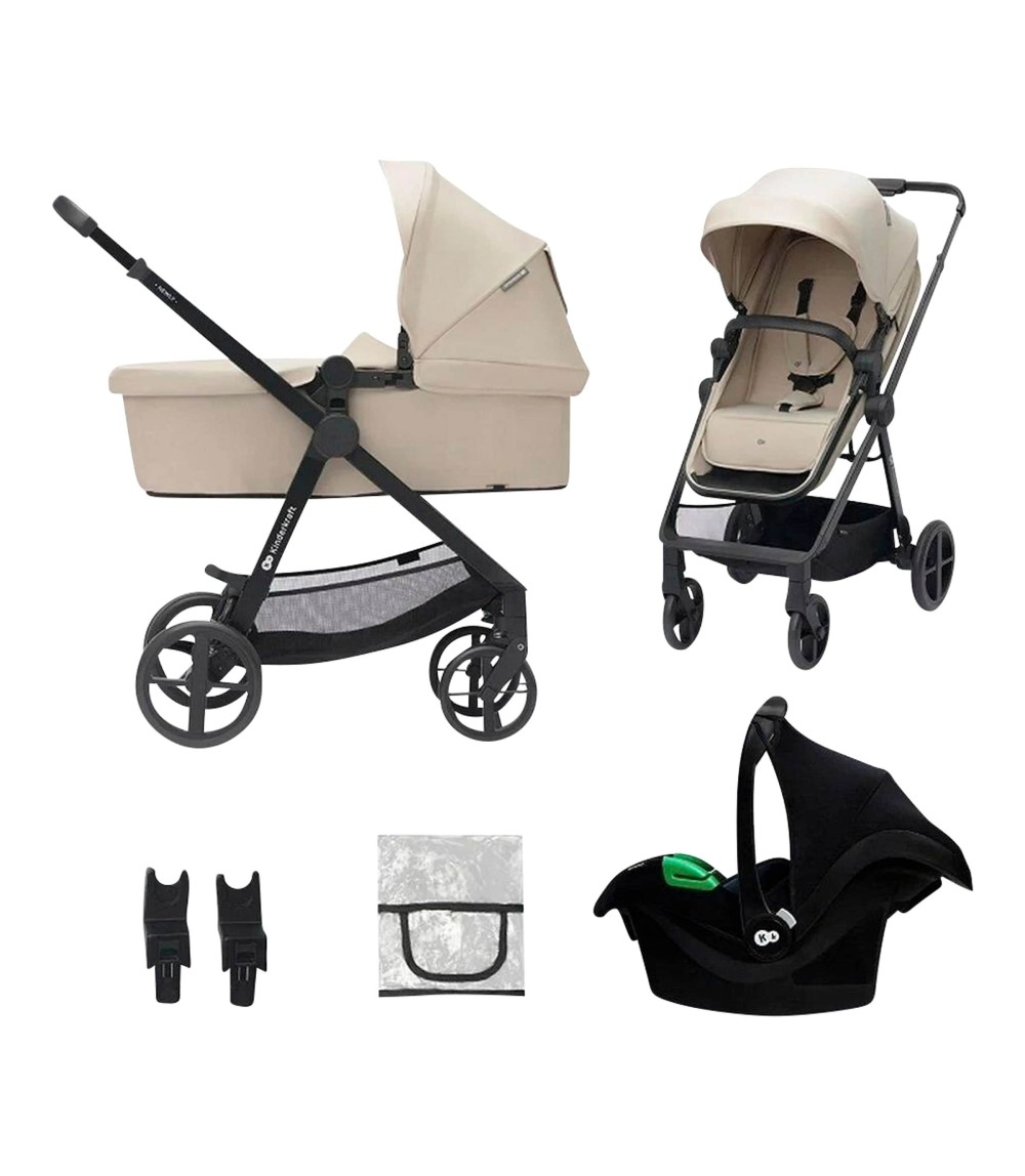 Kombikinderwagen NEWLY 3in1 Trio-Set inkl. Babyschale MINK PRO